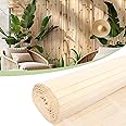 Bamboo Wall Panels for Interior Wall Decor（48"H x 96"L）Natural Wainscoting Panels Wall Paneling for Living Room Decor, Tiki Bar,Kitchen,Ceiling Tiles, Pole Wrap Wood Roll,Wall Decor for Bedroom