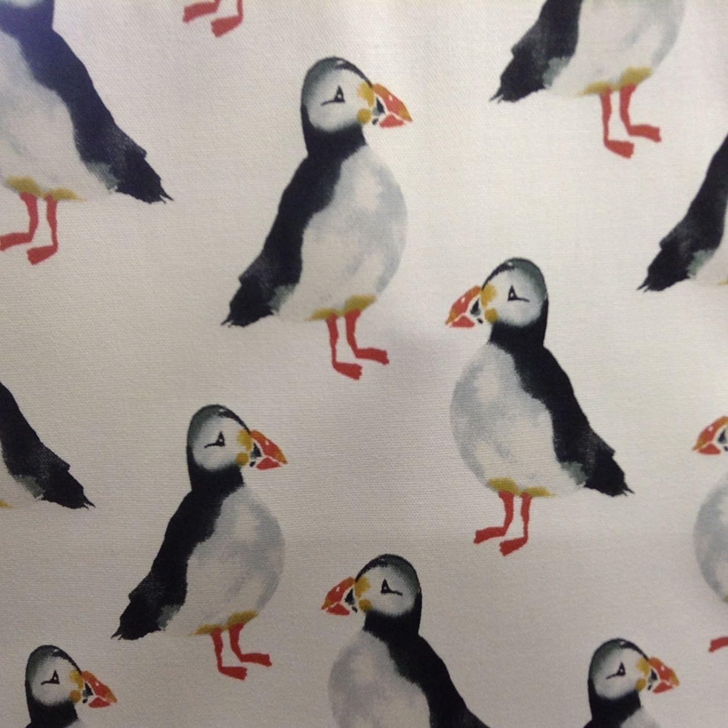 Puffin Charcoal Prestigious Textiles Designer Material Sewing Upholstery Curtain Craft Fabric (Half Metre)