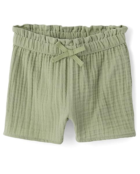 THE CHILDREN’S PLACE GIRLS RUFFLE SHORTS, MISTY GLEN,...