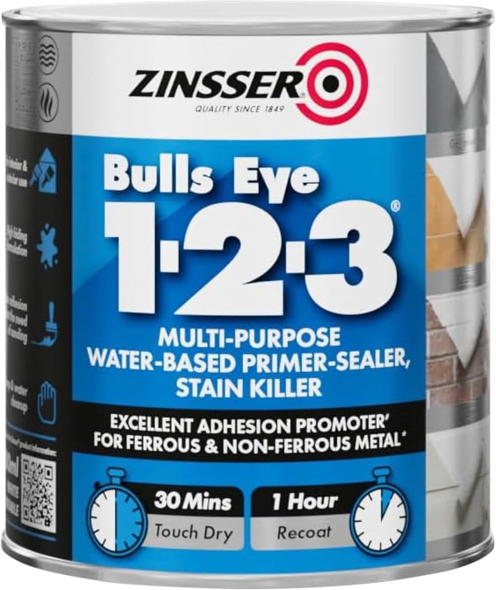 Zinsser Bulls Eye 1-2-3 Primer Sealer 500ml White