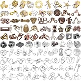 Yilloog 100 Pcs Metal Brain Teaser Puzzles Logic Game Set,Premium Style | Unlock Challenge for Adults Teens Party, IQ Test Mind Bender Games, Assorted Wire Ring Chain Cube Lock Designs