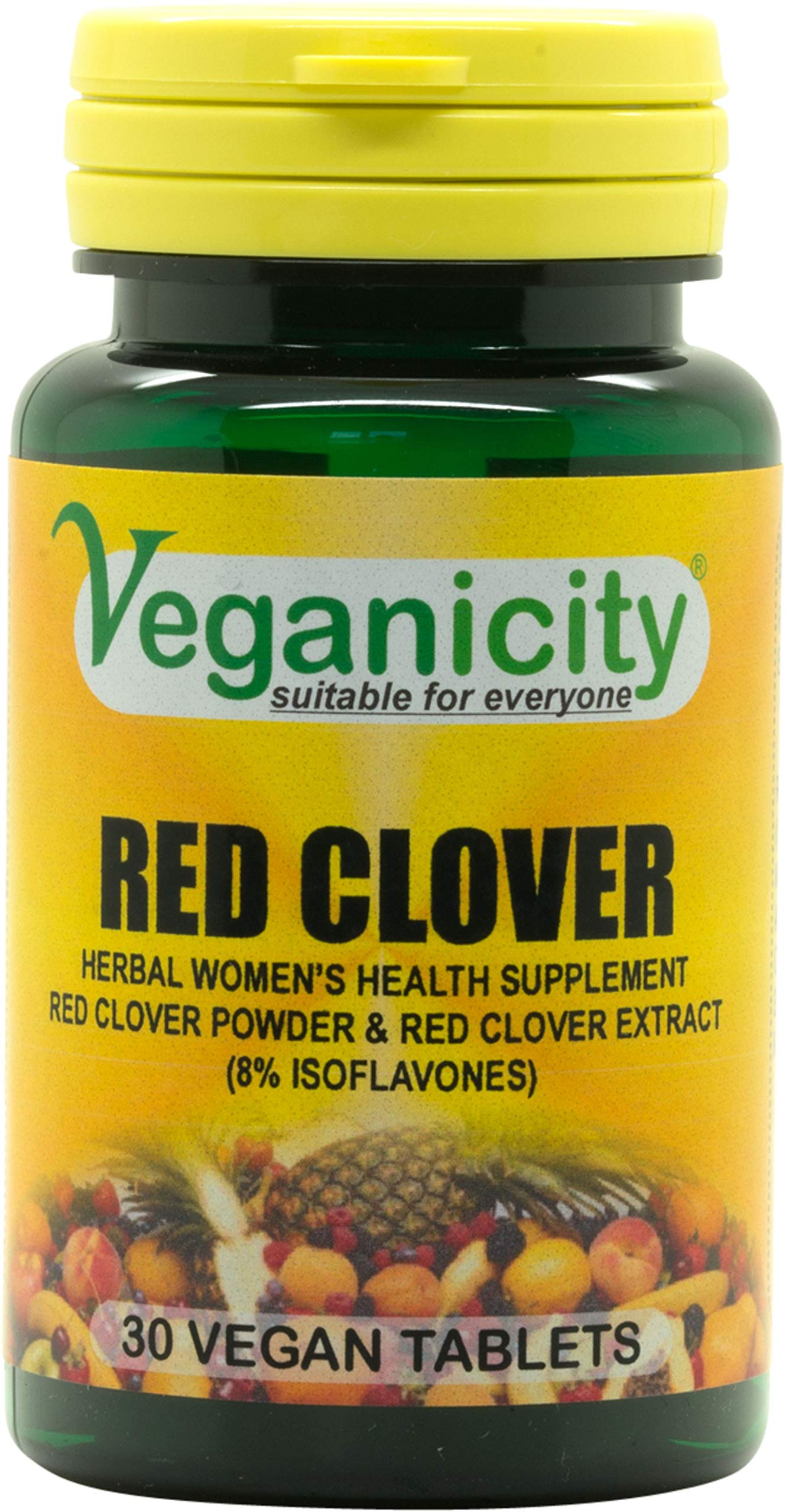 Veganicity Red Clover : Women's Health Plant Supplement : 30 Tablets