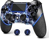 AceGamer Wireless Controller for PS4 Blue Dual Vibration Six Axis Touchpad USB