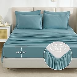 Litanika King Size Comforter Set Grayish Teal - 7
