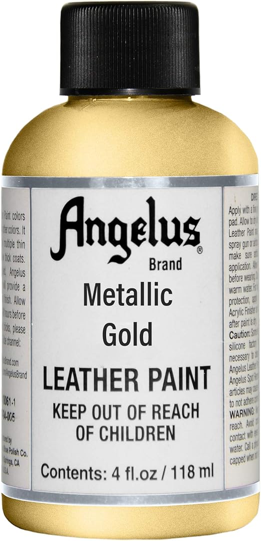Angelus Leather Paint 4 Oz Gold Amazon.co.uk Kitchen & Home