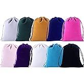 Sansam Large Velvet Drawstring Gift Bag – 10pcs Jewelry & Accessory Pouch for Bracelets, Necklaces & Gifts, Tarot Rune Bags, Purse Storage Bags, Mixed