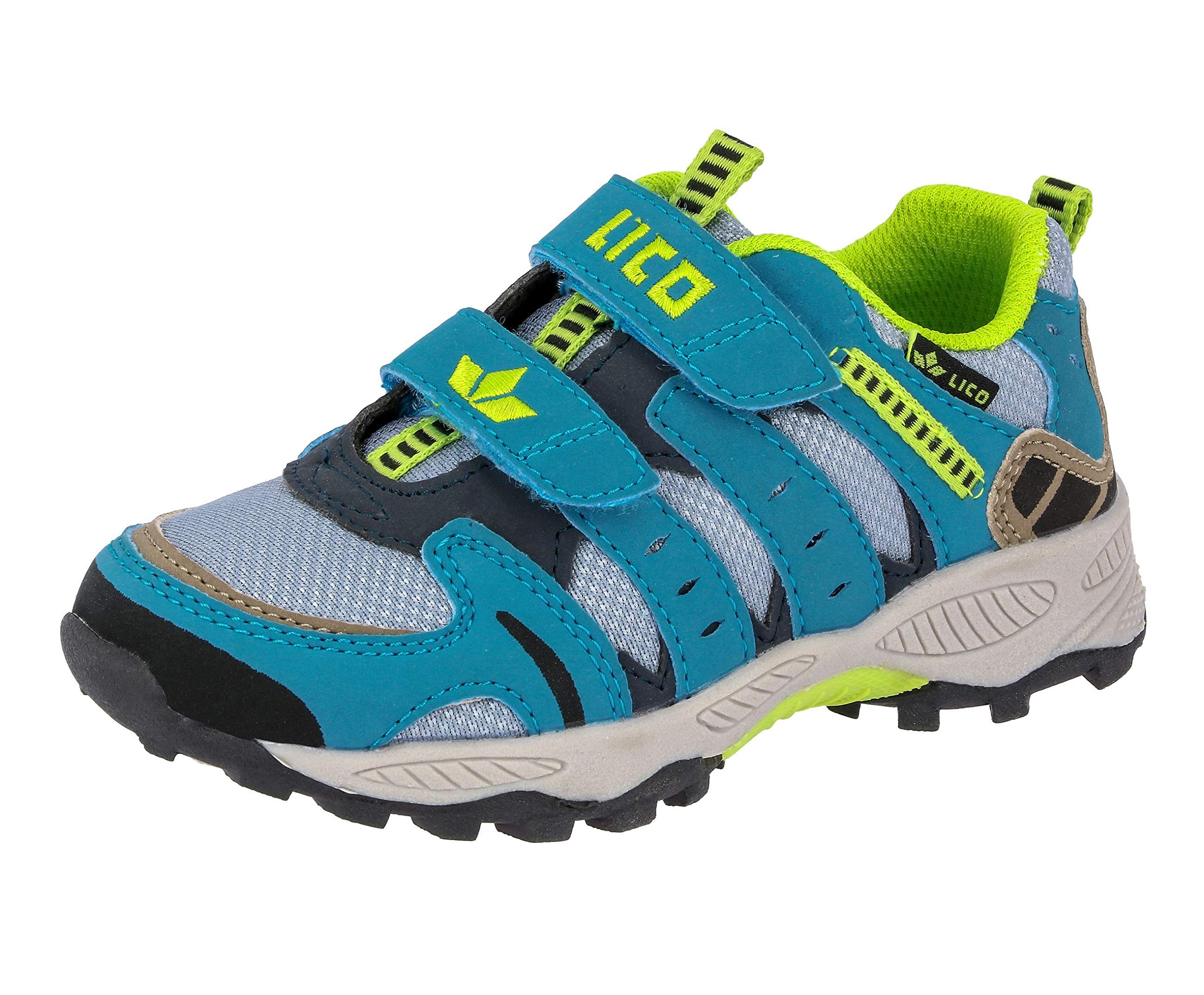 Lico Fremont V Low Rise Hiking Shoes, Blue Gray, Lemon, 13 UK Child