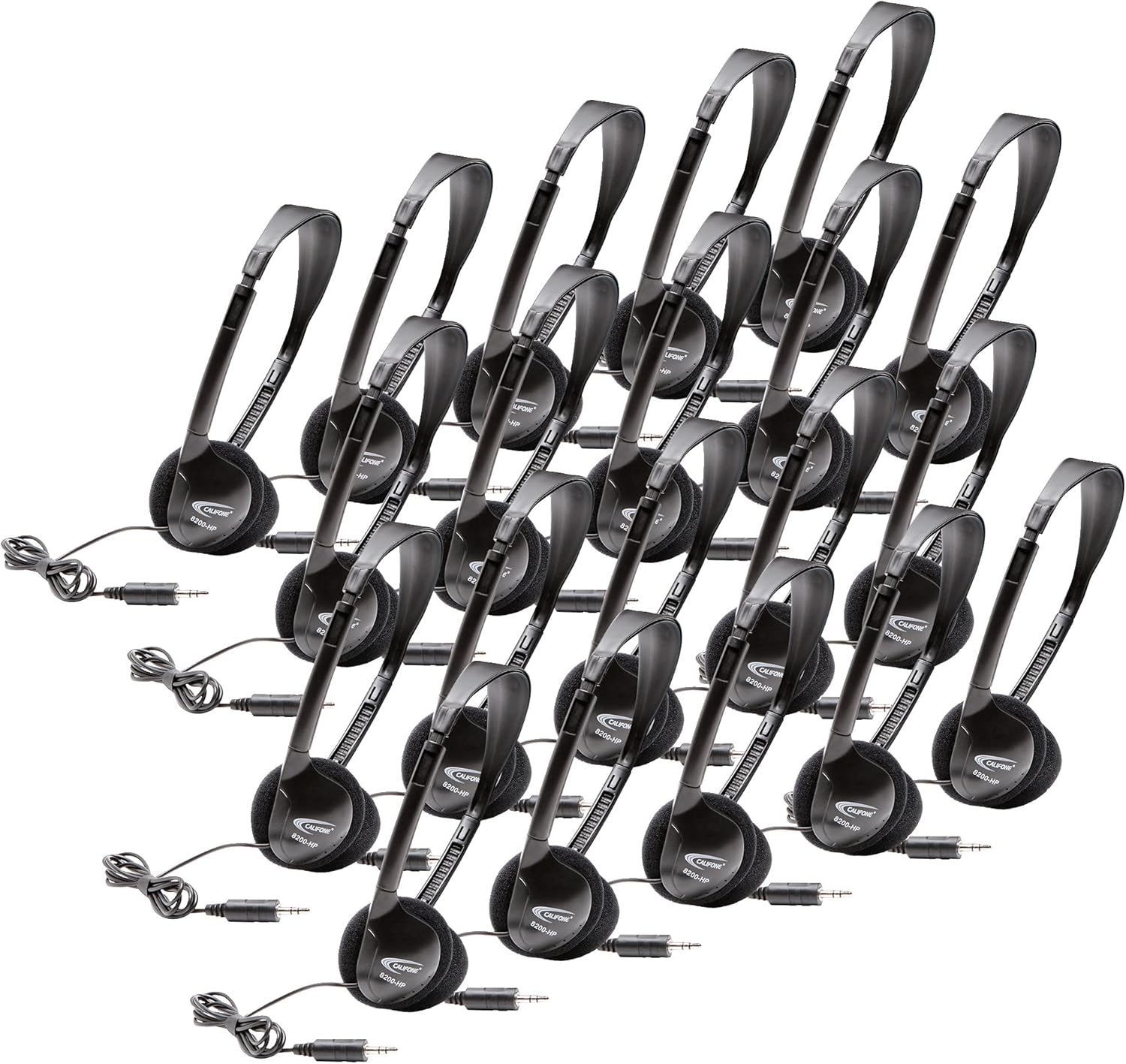 Califone 8200HP20L Digital Stereo Headphones, Pack of 20 Electronics