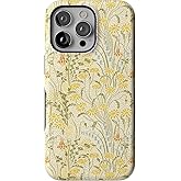Casely iPhone 15 Pro Max Case | Boho Blooms | Golden Floral | Bold Protective Design | Compatible with MagSafe