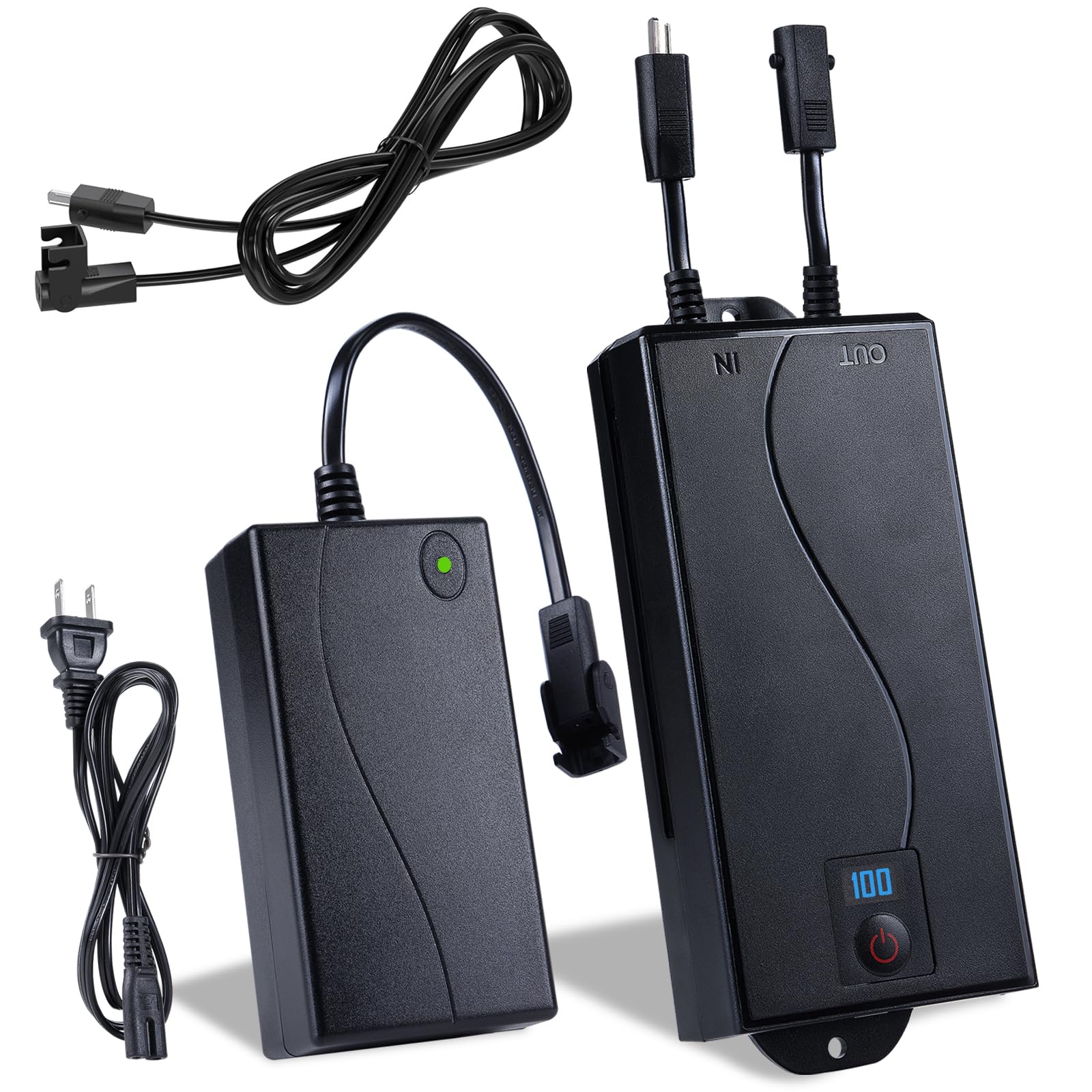 Photo 1 of Xpopox Rechargeable Battery Packs for Reclining Furniture - 2500mAh with LCD Display for Electric Recliners, Power Sofas, Lift Chairs and Couch - only Compatible with 2-Pin Connector Motion Furniture