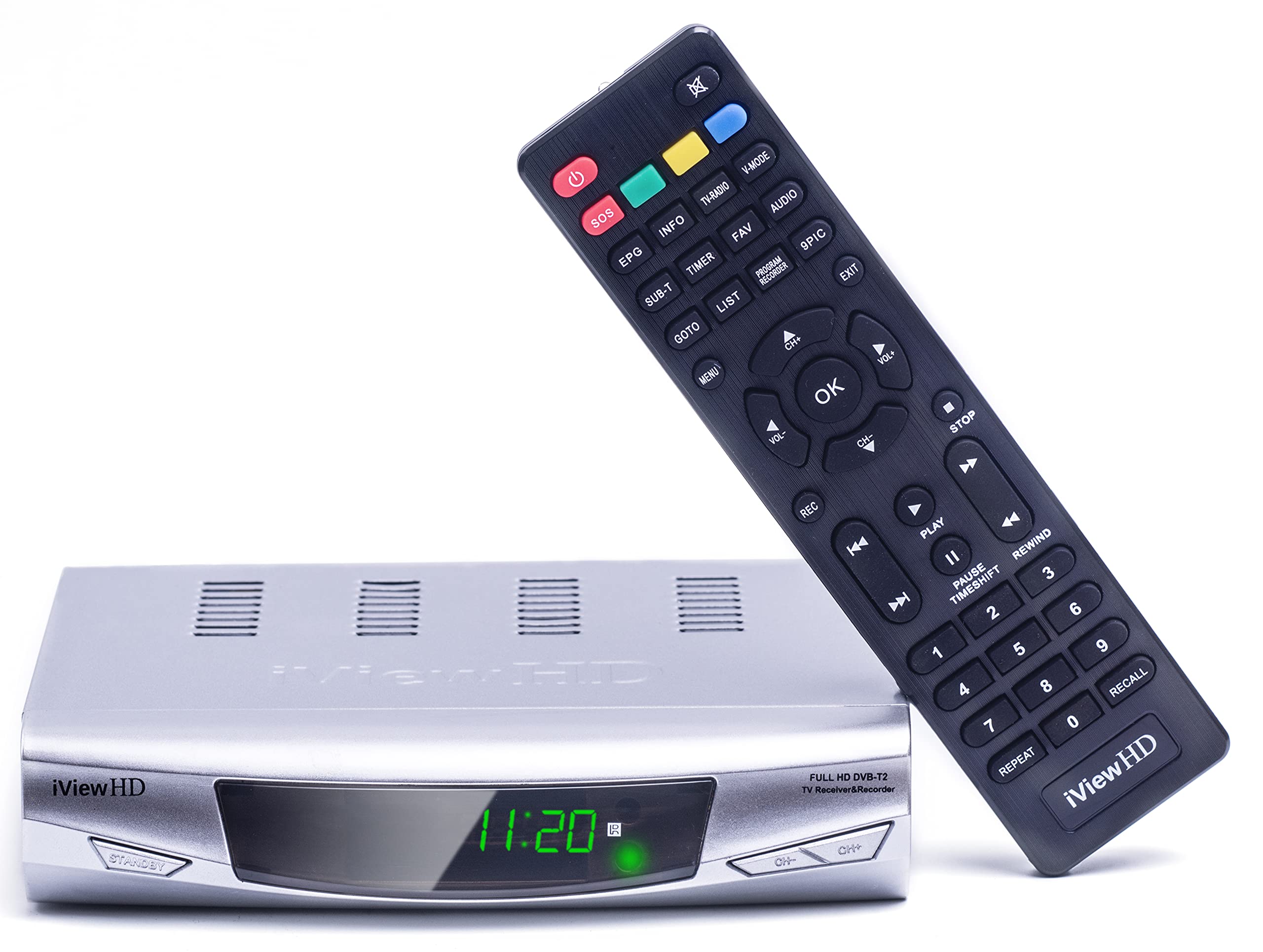 NEW Freeview HD Digital TV Receiver Tuner Set Top Box Terrestrial + USB Port Schedule Program Recorder