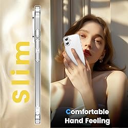Temdan for iPhone 16 Case Clear, [Compatible with