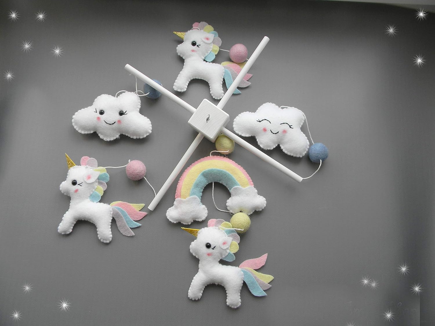 unicorn mobile for crib