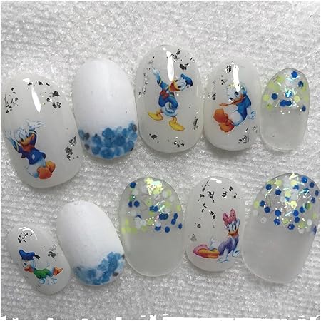 Amazon Onlyone Nail キャラクターネイル ドナルドダック M Onlyone Nail ネイルチップ 通販