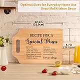 Gleevara Bamboo Cutting Board for Mum – Handmade Gift from Daughter Son view 3