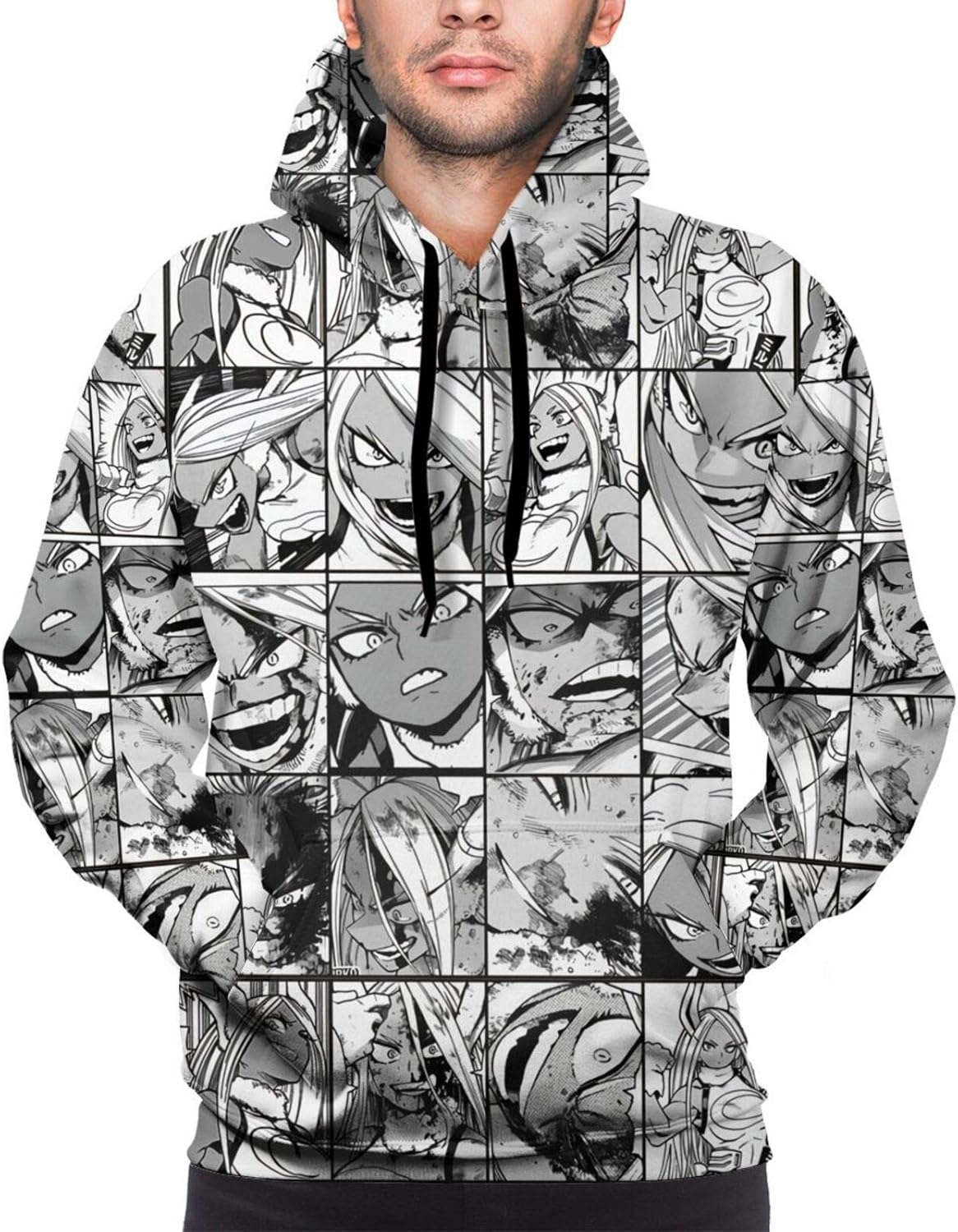 Mirko Collage My Hero Academia Mans Long Sleeve Sweatshirts