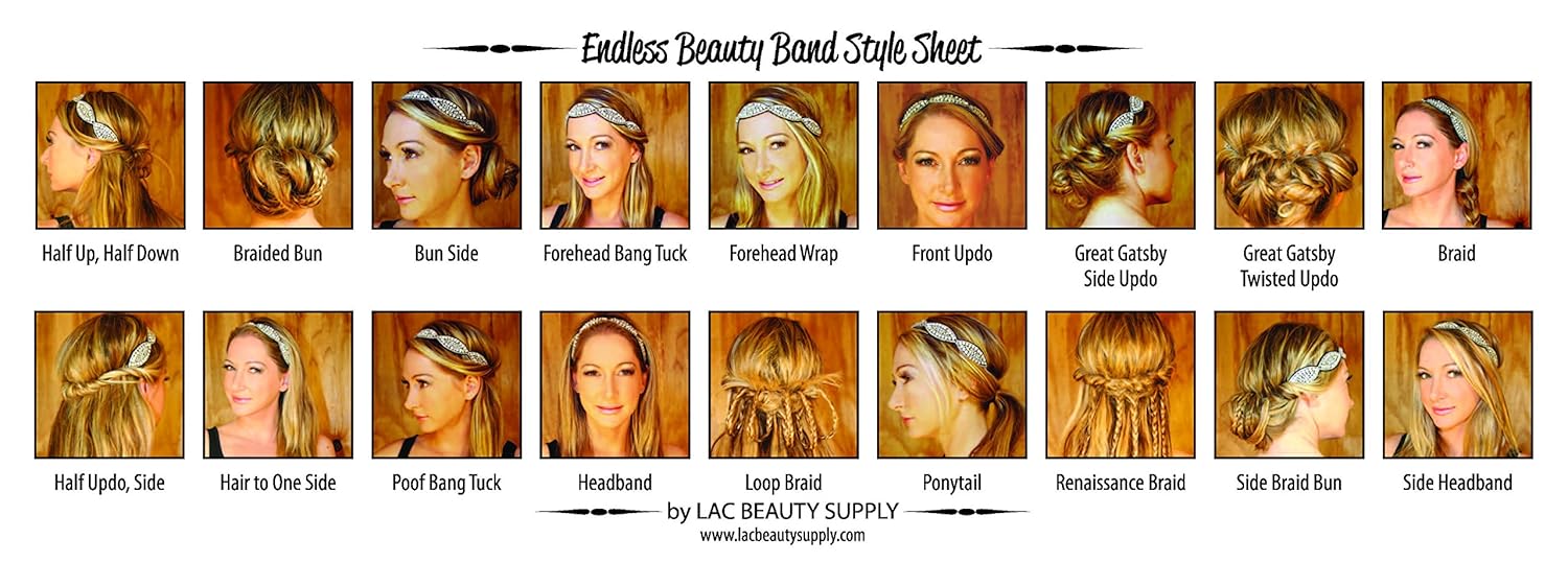 Amazon Com Headband With Crystal Rhinestones Purple Fashion