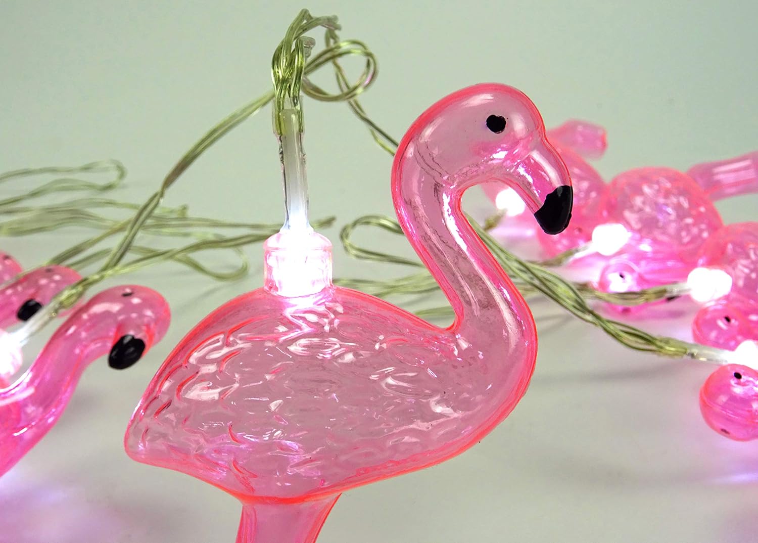 Christmas Concepts® 10 White Battery Operated LED Lights with Shades, Christmas String Lights, Party Lights - Image 3