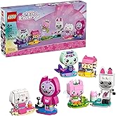 LEGO Gabby’s Dollhouse Gabby’s Brick-Built Cat Friends Building Toy for Girls & Boys - Pretend Play Set W/6 Animal Toy Figure