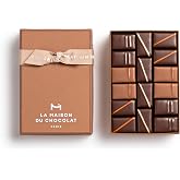 LA MAISON DU CHOCOLAT Pralines Gift Box 16 Pieces | Gourmet French Chocolate with Crunchy Caramelized Nuts Gift Box