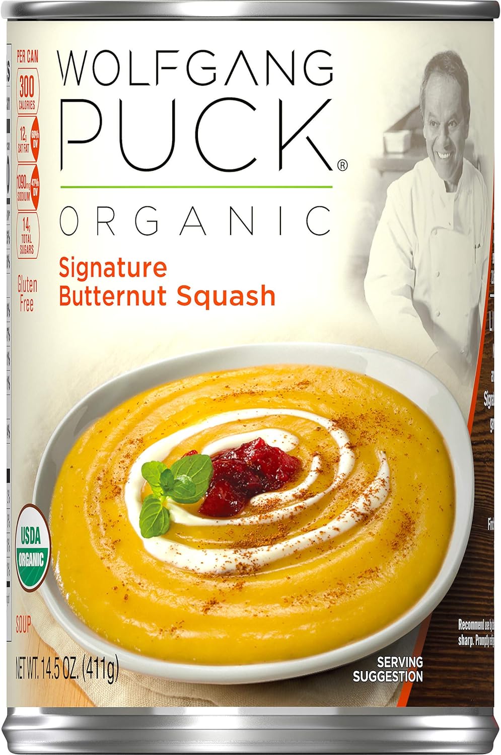 Wolfgang Puck Organic Signature Butternut Squash Soup, 14.5 Ounce (Pack