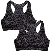 Popular Girls and Teens Racerback Active Sports Bra, Breathable, Lightweight, Multipacks