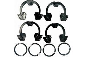 KINETIC WARES 1" Water Softener Clips and Orings 7337589 and 7170262 (4 of Each)