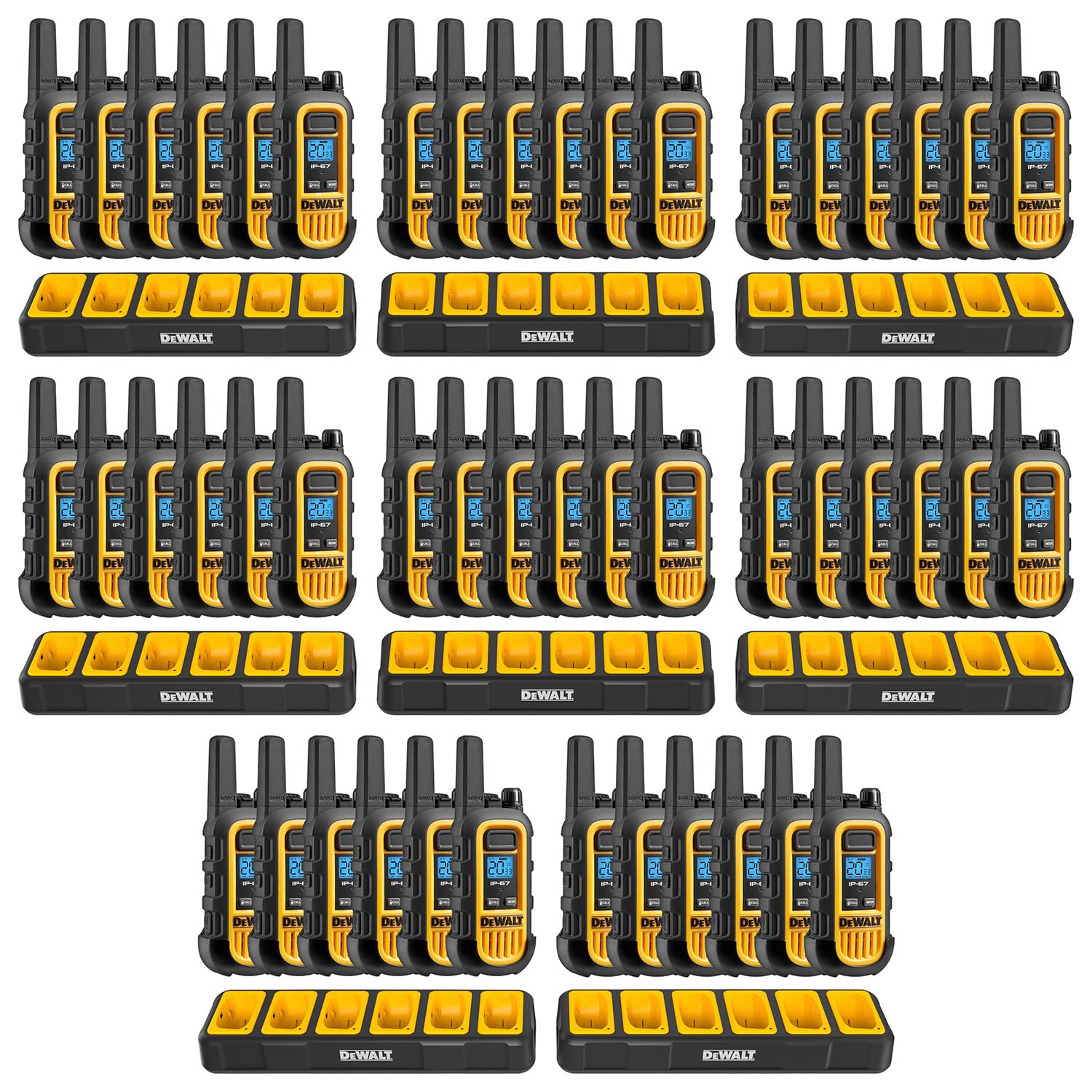 DEWALT FRS Walkie Talkies Long Range 2 Way Radio, 1