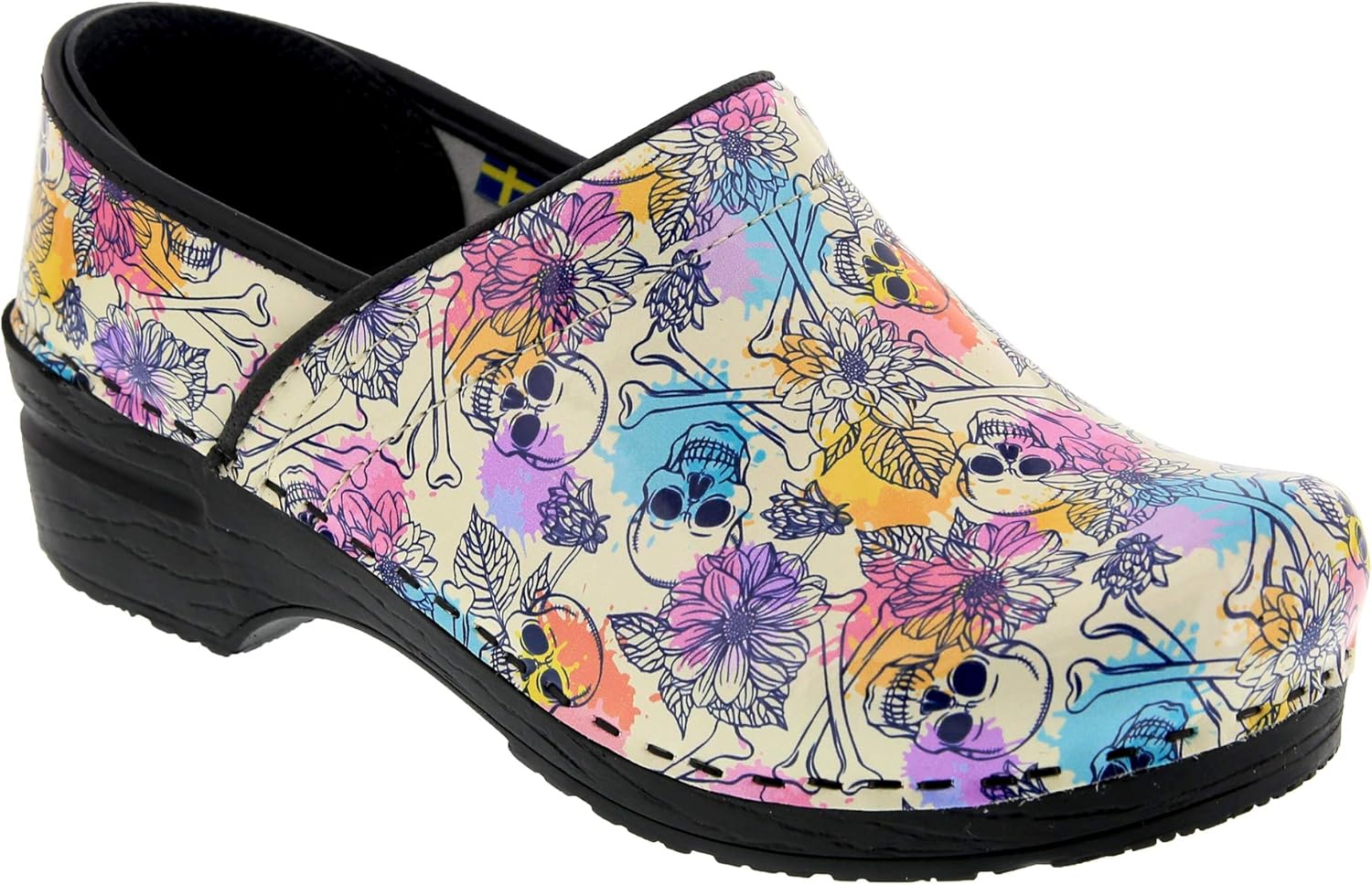 dansko skull clogs