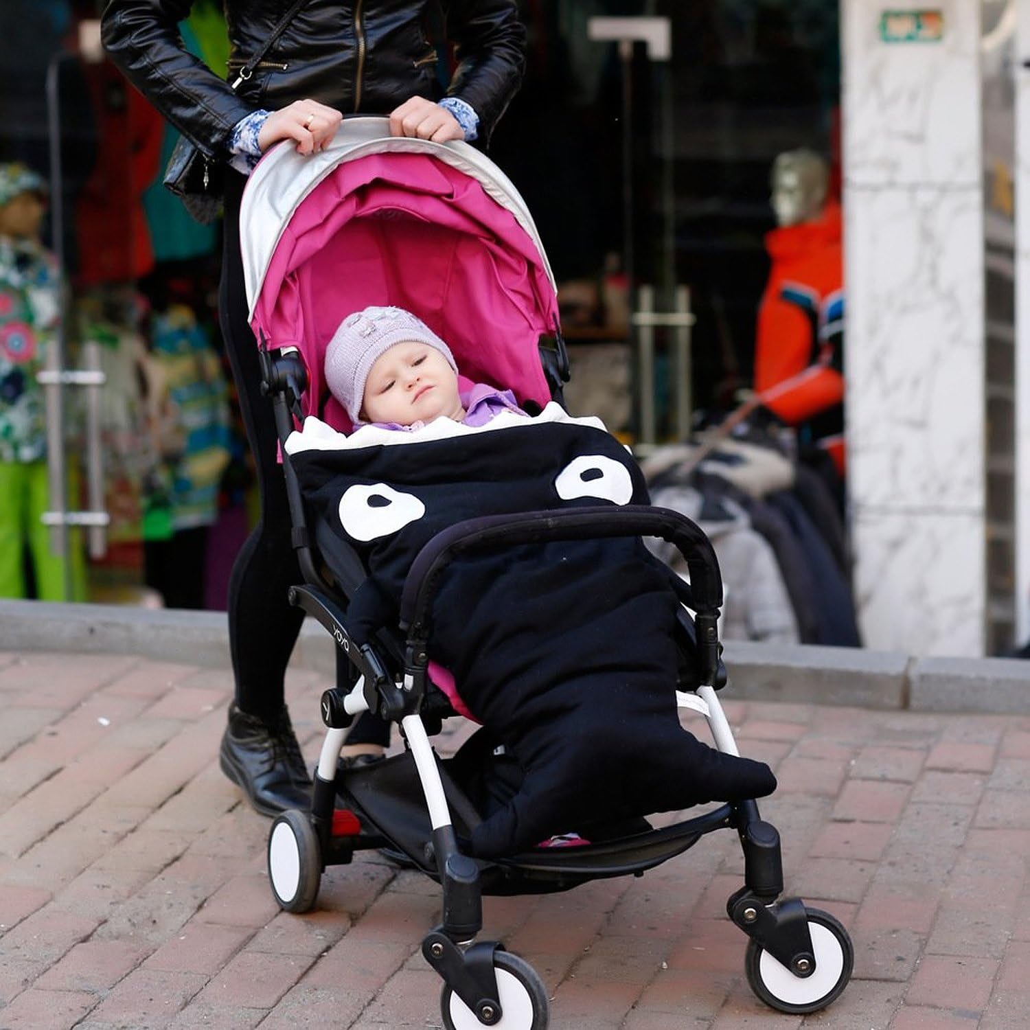 baby bites shark sleeping bag