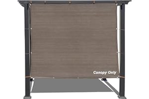 Alion Home Sun Shade Panel Privacy Screen with Grommets on 4 Sides for Outdoor, Patio, Awning, Window Cover, Pergola (12' x 6', Mocha Brown)