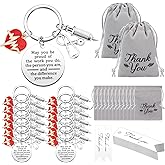 Henoyso 36 Pcs Nurse Appreciation Keychain Bulk Thank You Gifts for Women Nurses Day Medical Assistant Pharmacist