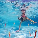 TOPWAYS Pool Diving Toy Set 4 Diving Mermaids Torpedoes Children Pool Games view 3