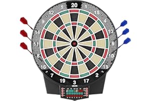 VEVOR Electronic Dart Board, 15.5" Target Dartboard with 43 Games & 320+ Variations for Up to 8 Players, 6 Dart Shafts with F