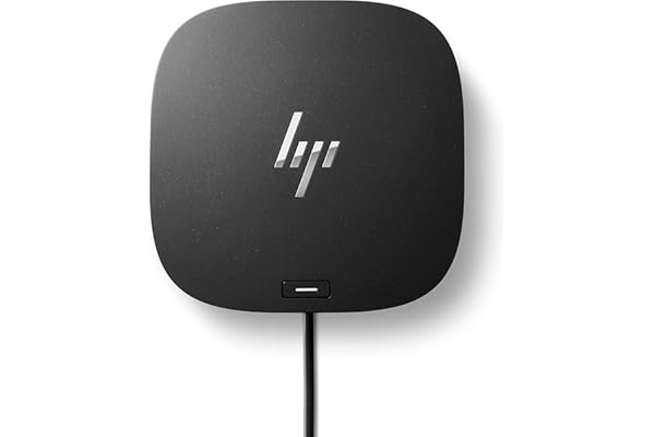 HP USB-C Dock G5-11-in-1 Adapter for Both USB-C and Thunderbolt-Enabled Laptops, PCs, & Notebooks - for Charging, Networking, or Data Transfers - Great for Secure & Remote Management,Black