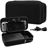 PAWDIARY Large Switch 2 All in One Carrying Case for Dock or Pro Controller Storage Pouch, Portable Travel Bag Bundle Kit for Nintendo Switch 2 2025 Console&Accessories with Shoulder Strap
