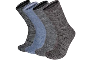 Yookat 4 Pairs Merino Wool Warm Boot Hiking Socks wool socks for women Cozy Crew Comfy Women Socks