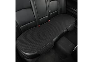 West Llama Linen Car Seat Covers,Bottom Seat Covers for Cars Include 1 Rear Bench Cover Universal Fits 90% Vehicles,SUVs,Cars,Sedans,Black