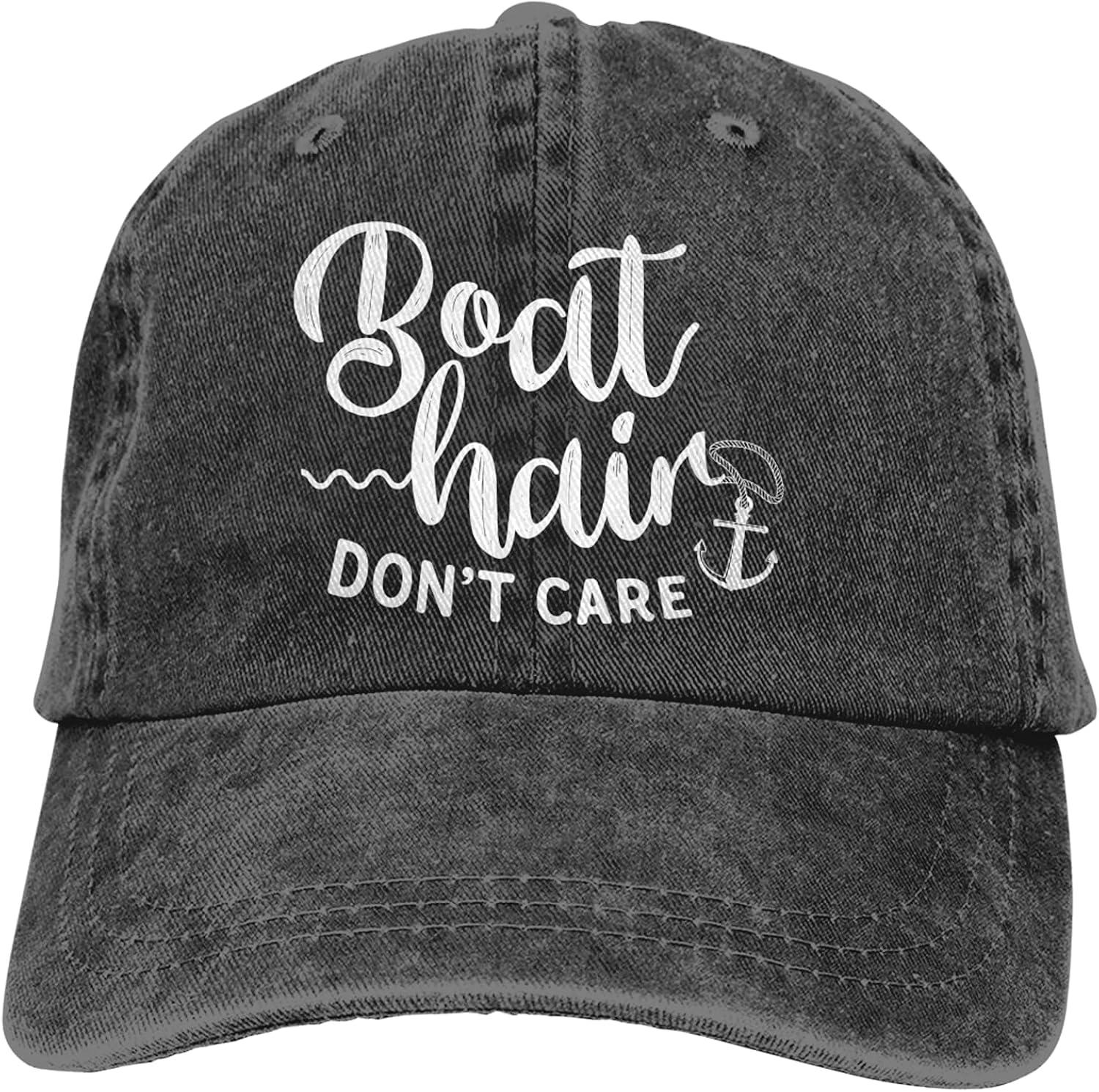 Lei312gu Boat Hair Don't Care Snapback Hats Caps Flat Bill Adjustable