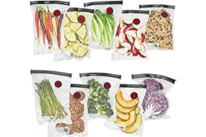 ZWILLING Fresh & Save 10-pc Medium Vacuum Sealer Bags, 1 Gallon, Reusable Sous Vide Bags, Meal Prep