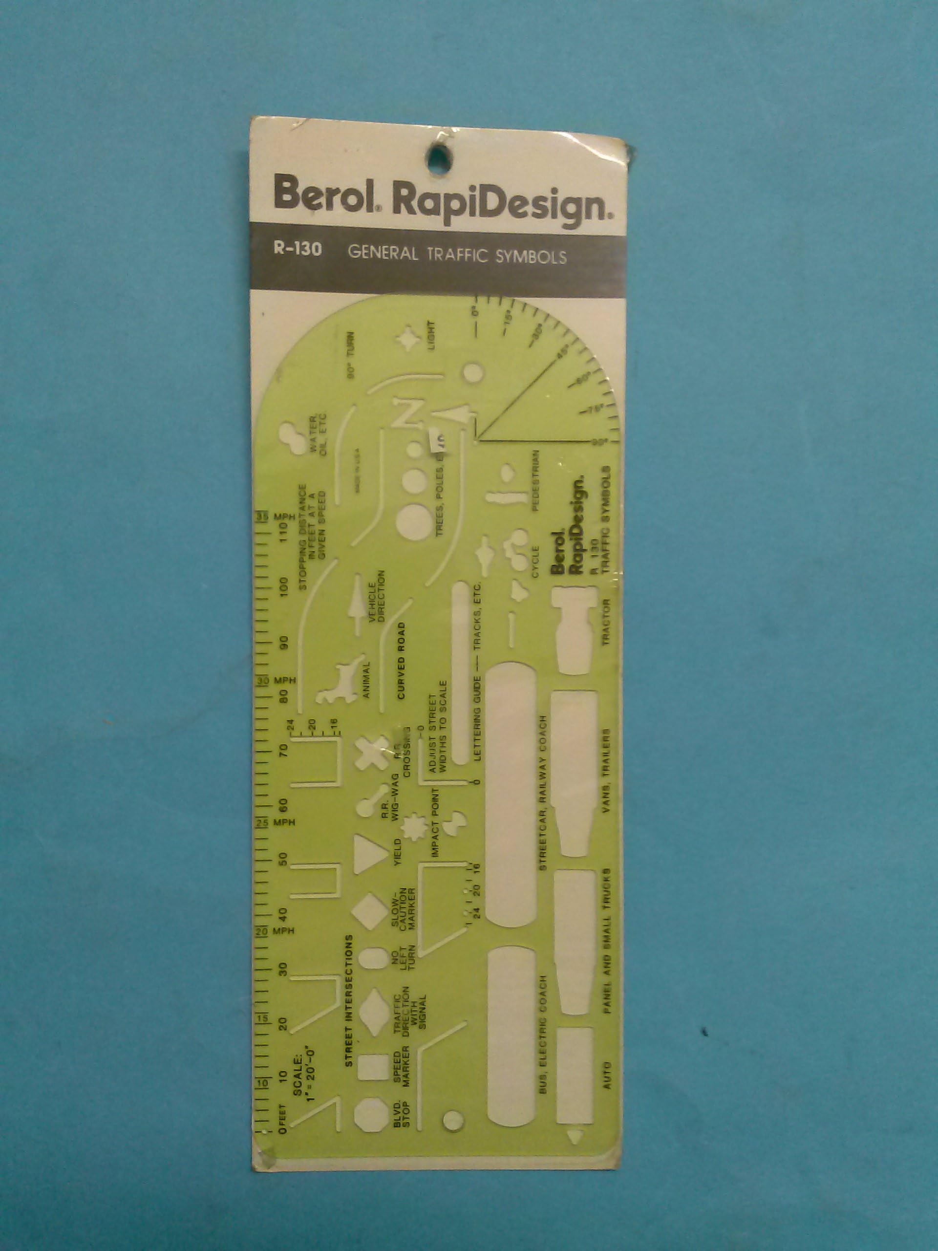RAPIDESIGNBerol, R-130, General Traffic Symbols