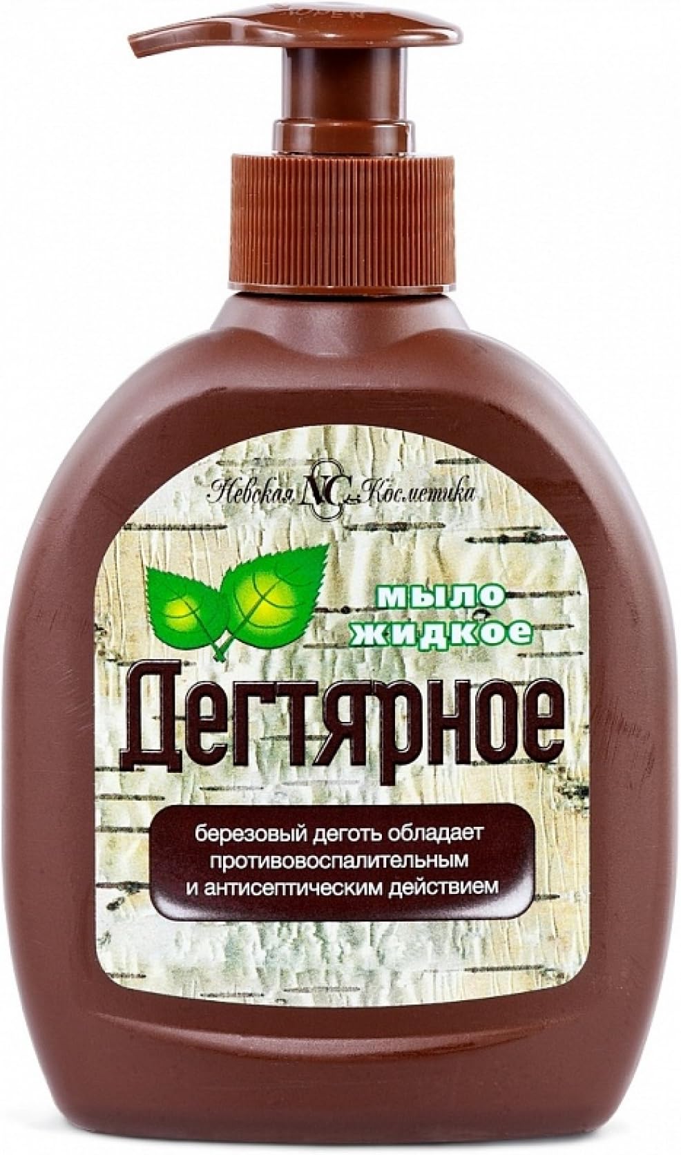 Birch Coal Tar Original Ecological Liquid Soap 300 milliliters