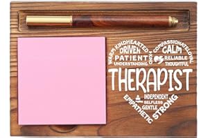 EFFJNSG Therapist Gifts, Appreciation Gifts for Therapist, Thank You Gift for Therapy Psychology Speech Therapist Gifts, Therapy Student Graduation Gifts Desk Self-Stick Note Pad Holders EDP28