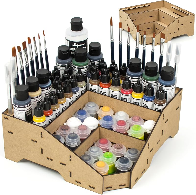PROSCALE Universal Corner Paint Organizer for Miniatures Modular Corner Rack