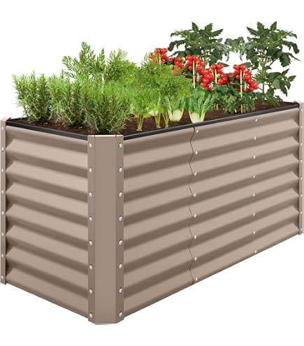 Amazon.com: Best Choice Products 4x2x2FT Steel Raised Garden Bed