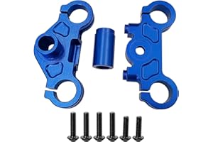 CNszlan Aluminum 7075 Triple Clamp Set for LOSI 1/4 Promoto-MX Motorcycle (Blue)