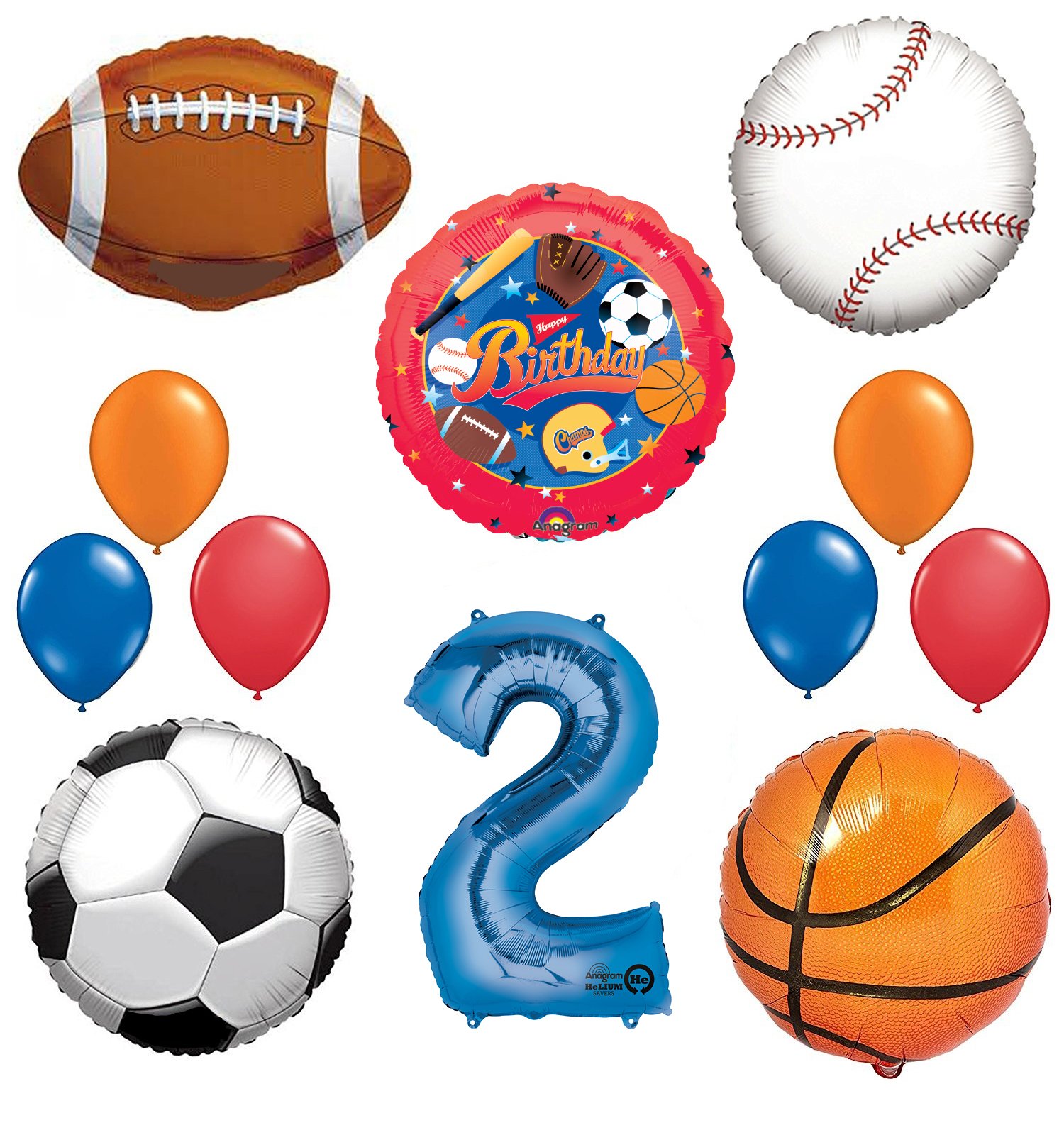 Football Soccer Basketball Baseball Sports Birthday Party