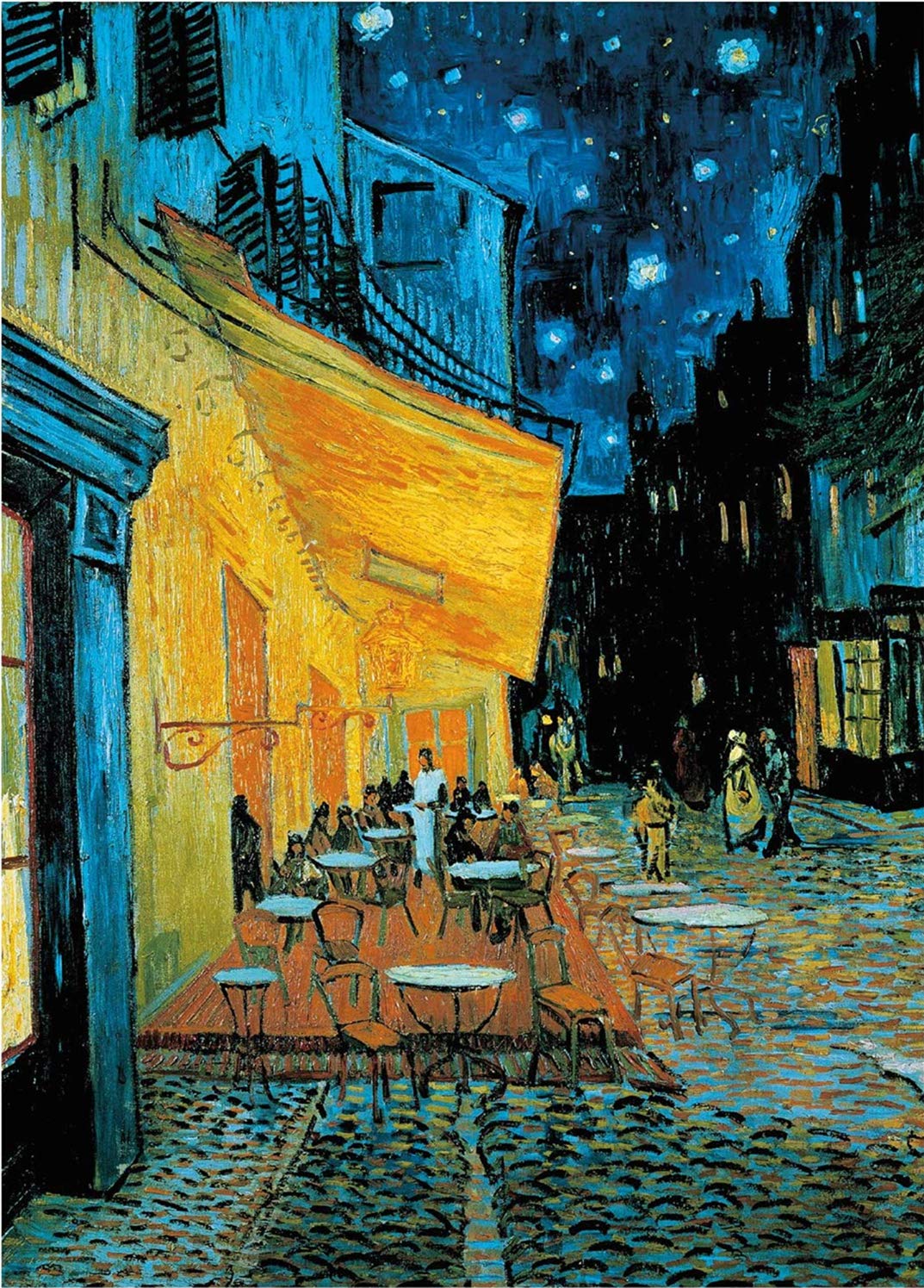 AveJoys 1000 Piece Jigsaw Puzzles for Adults Cafe Terrace at Night by Vincent Van Gogh 27.56 x 19.69 Inch Jigsaw Puzzles for Adults Educational Game Challenge 1000 Pieces Puzzles — image 1
