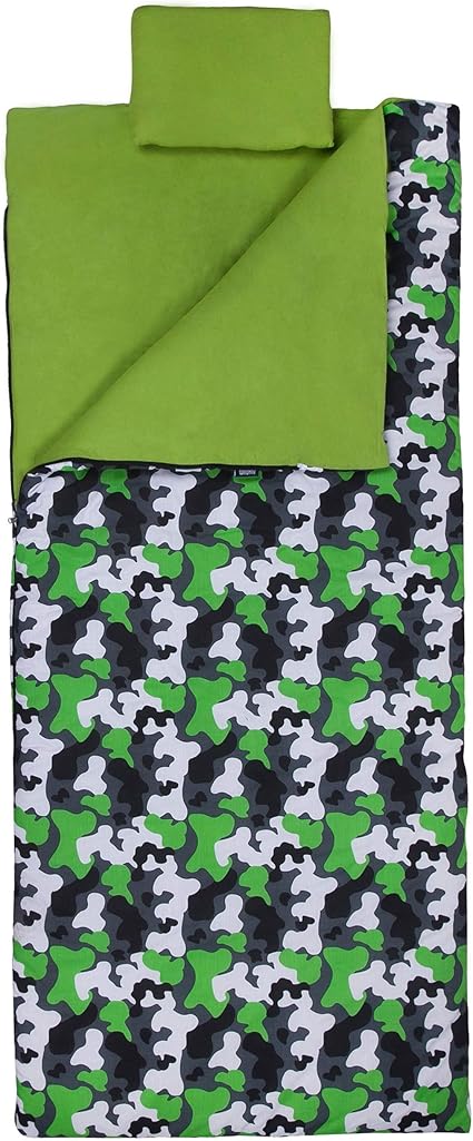 Amazon Com Wildkin Kids Sleeping Bag For Boys And Girls Includes