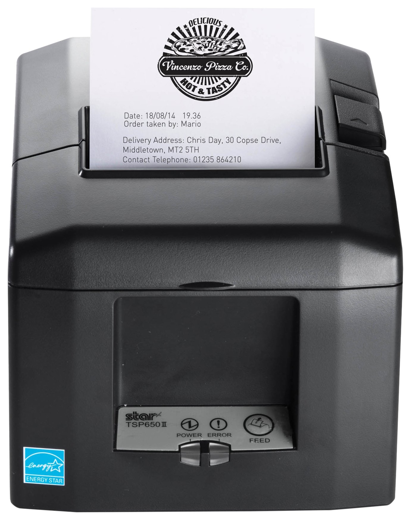 Star Micronics 30009821 TSP654IIBI-24 DT 203DPI Gry INC PS60A-24 PS - (Printers > Point of Sale Printers)